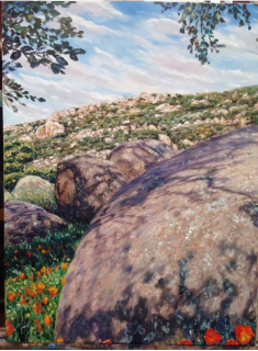 painting-Arroyo Boulders