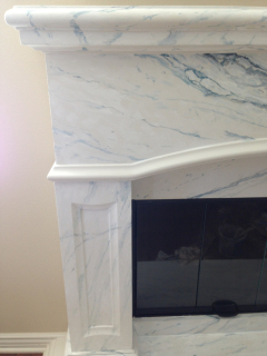 close up of faux marble