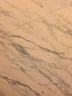 white marble faux finish