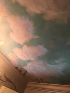 bedroom ceiling mural