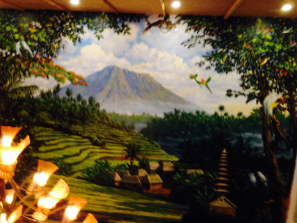 hotel dining mural