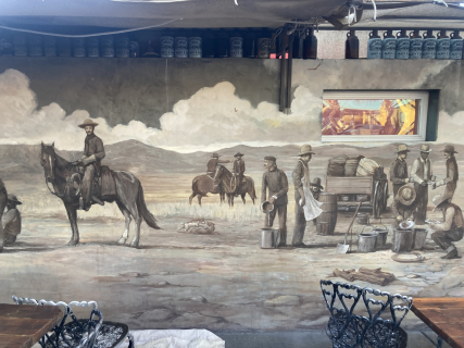 part of terrace mural