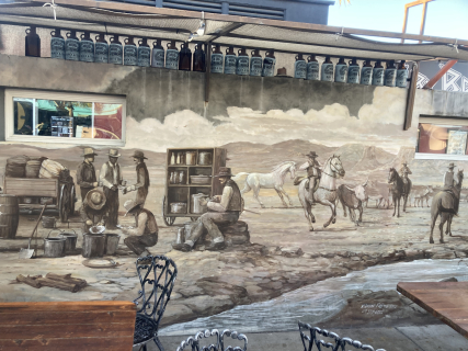 more of patio mural