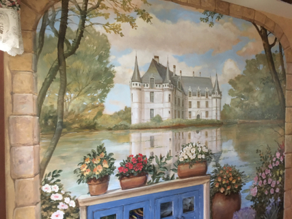 breakfast room mural