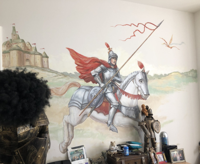 kid's room mural