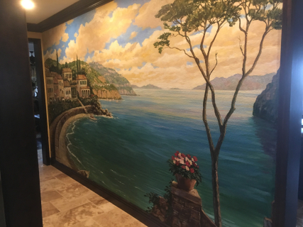 hallway mural