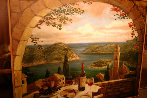 romantic mural