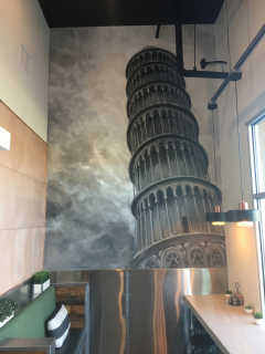 cafe mural