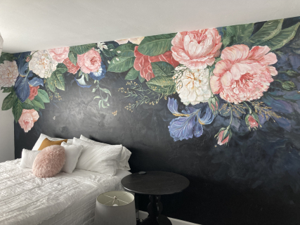 floral mural