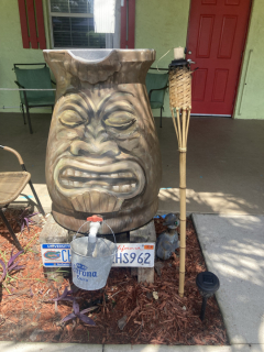 water barrel mural