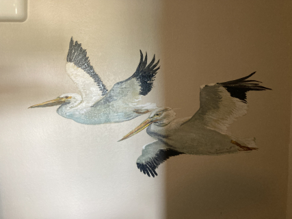 hotel room mural