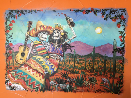 Mexican themed mural