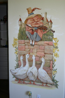 child's room mural
